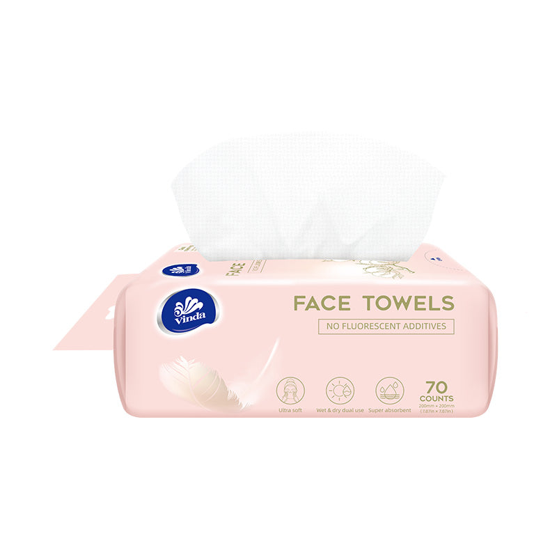 Soft Wet & Dry dual use Face Towels