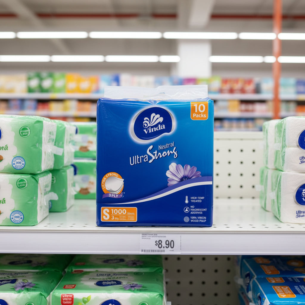 (Size: S) 100sheets 3ply Soft Pack Facial Tissue (10 packs)