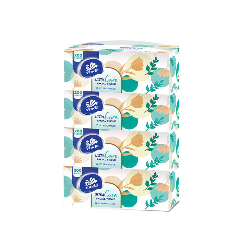 Vinda Ultra Care 200 sheets 2ply Box Facial Tissue