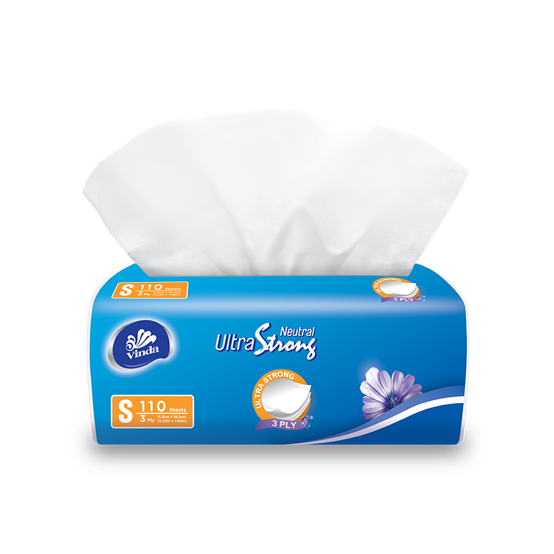 (Size: S) 110sheets 3ply Soft Pack Facial Tissue (5 packs)