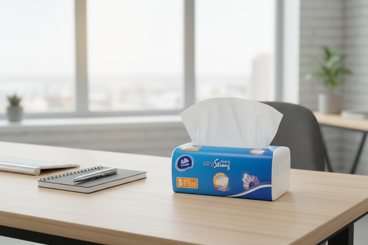 (Size: S) 110sheets 3ply Soft Pack Facial Tissue (5 packs)