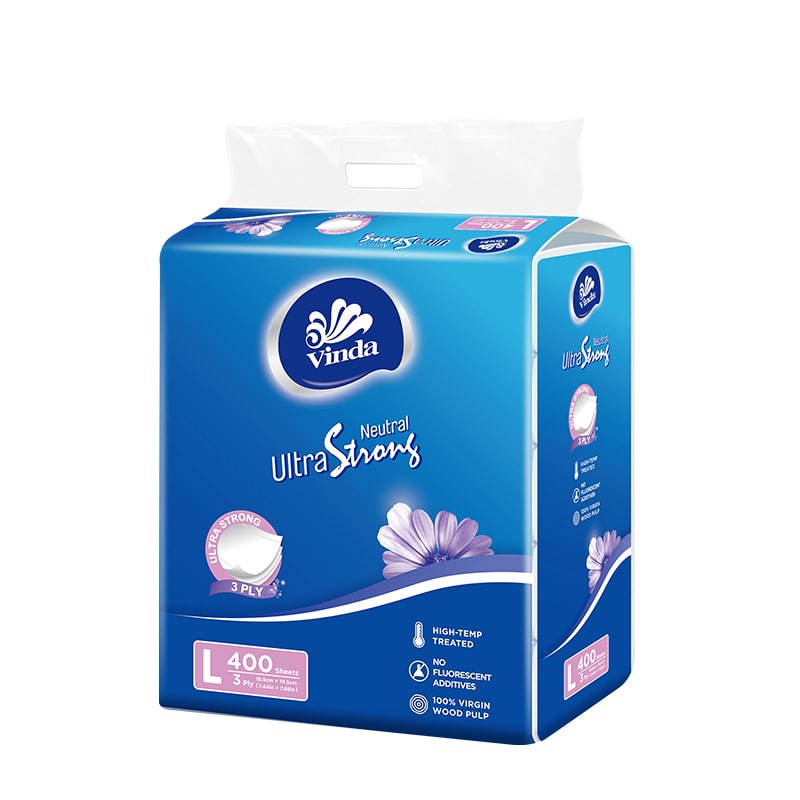 (Size: L) 80 sheets 3ply Soft Pack Facial Tissue (5 packs)