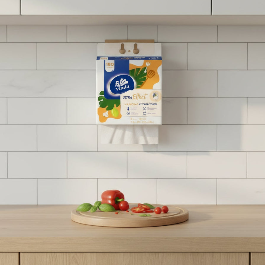 Vinda Ultra Effect 180 sheets 2ply Hanging Paper Towel