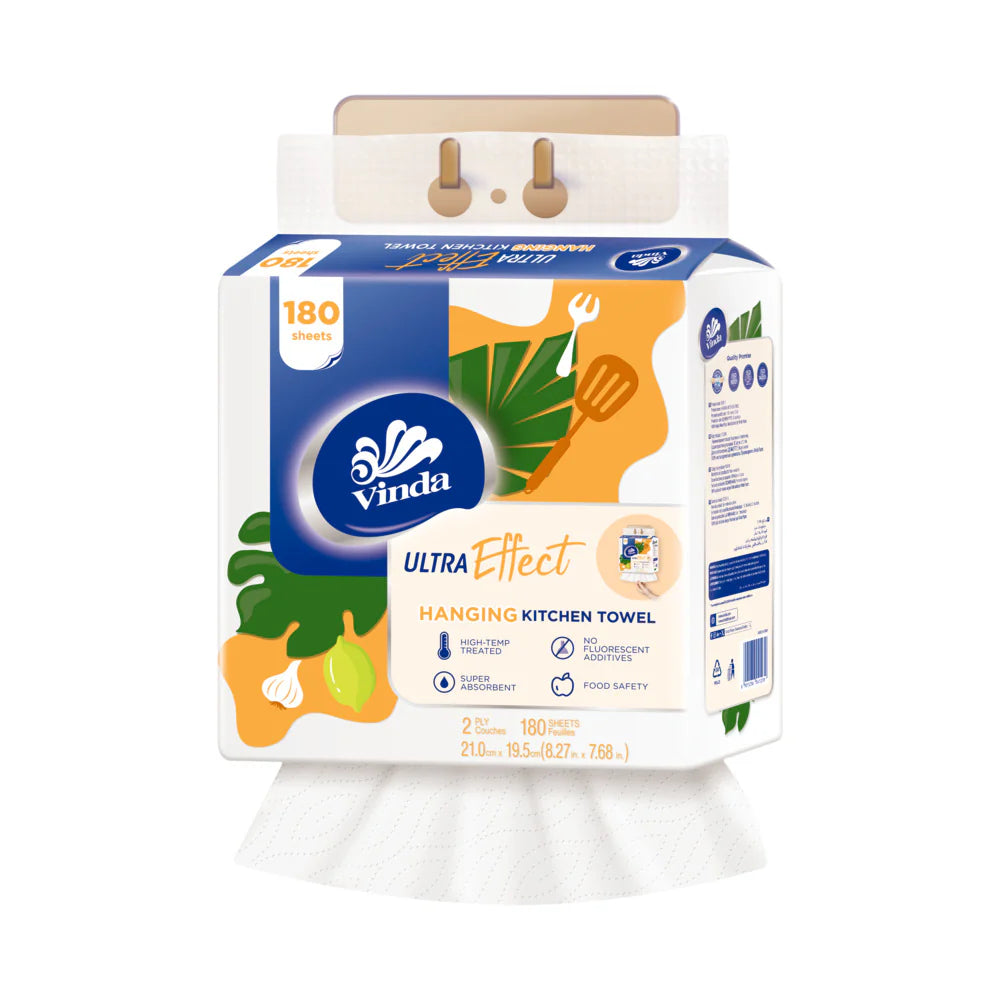 Vinda Ultra Effect 180 sheets 2ply Hanging Paper Towel