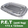 P.E.T Lids for Kraft Rectangle Containers 500 - 1000ML