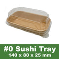 #0 Sushi Trays + PET Lids - Set of 50