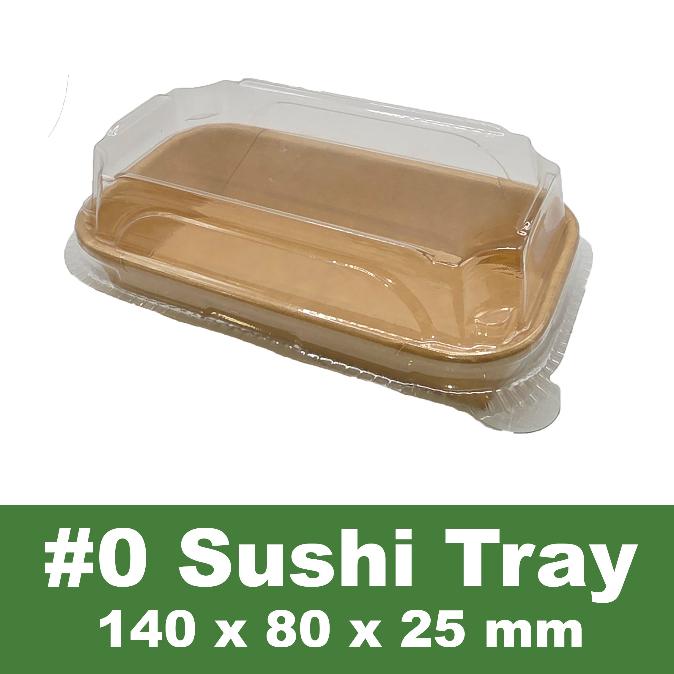 #0 Sushi Trays + PET Lids - Set of 50